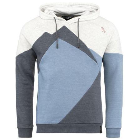 Sudadera de hombre Chillaz Villach Hoody azul/blanco blue melange