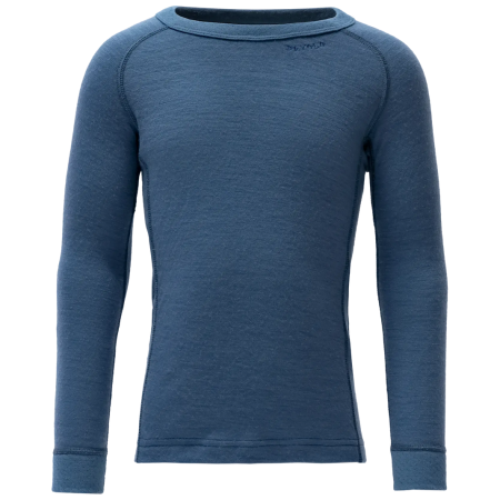 Camiseta funcional para niños Devold Duo Active Merino Shirt Kid Berry azul oscuro Berry