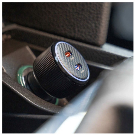 Adaptador Swissten Car Charger 2X USB-C PD, 50W + cabel USB-C / USB-C, 1 m