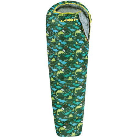 Saco de dormir para niños Loap Base Dinos verde