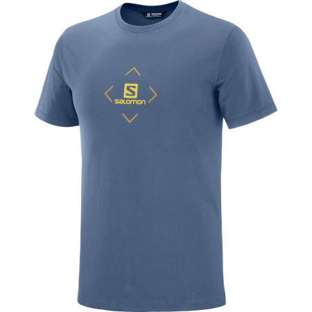 Camiseta de hombre Salomon Coton Logo Tee M azul oscuro Darkden