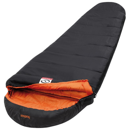 Saco de dormir Loap Hudson negro/naranja