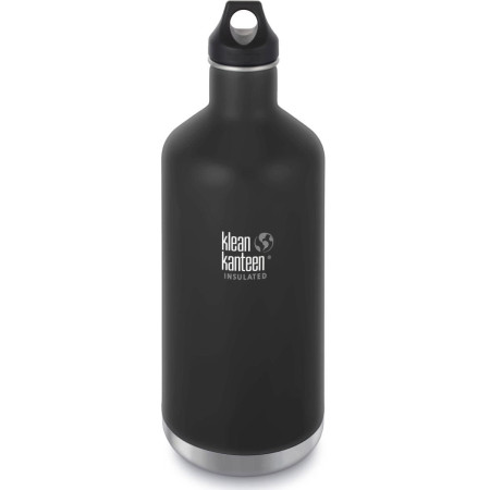 Botella térmica Klean Kanteen Insulated Classic Cap 1900 ml negro shale black