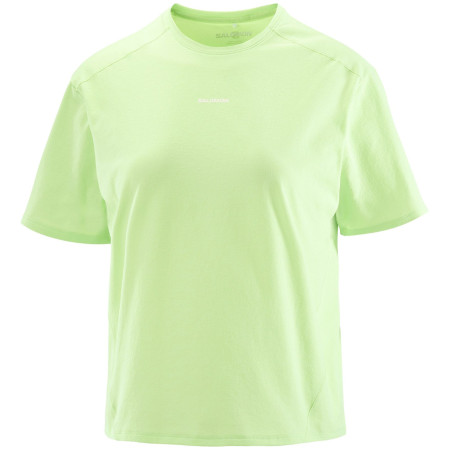 Camiseta de mujer Salomon Trackline SS Tee verde Butterfly