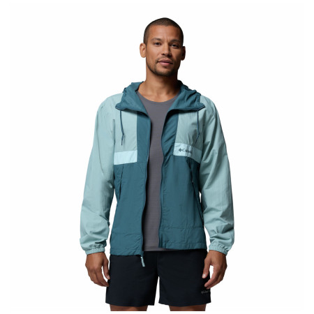 Chaqueta de hombre Columbia Spire Valley™ Hooded Windbreaker azul claro Crushed Blue, Everblue, Marine Light