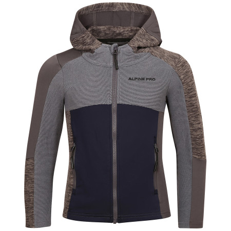 Sudadera para niños Alpine Pro Groto gris/marrón SMOKED PEARL