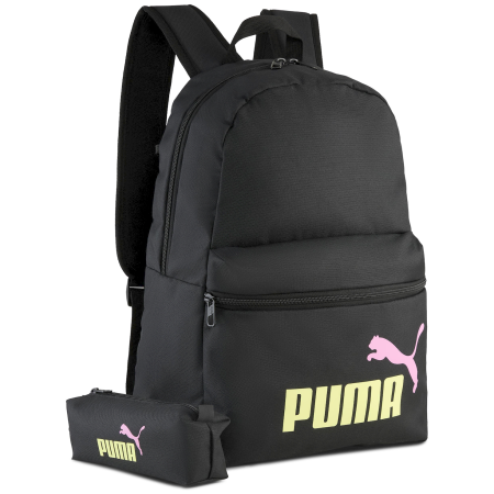 Mochila urbana Puma Phase Backpack Set negro/amarillo PUMA Black-Fizzy Light
