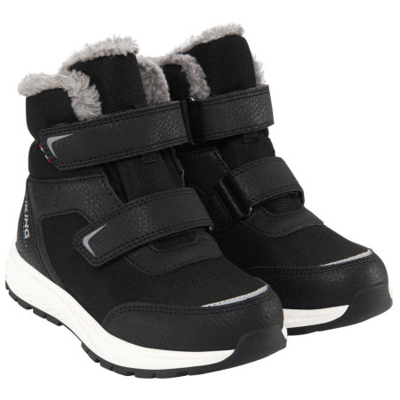 Botas de invierno para niños Viking Outdoor Footwear Equip Warm WP 2V Black/Grey