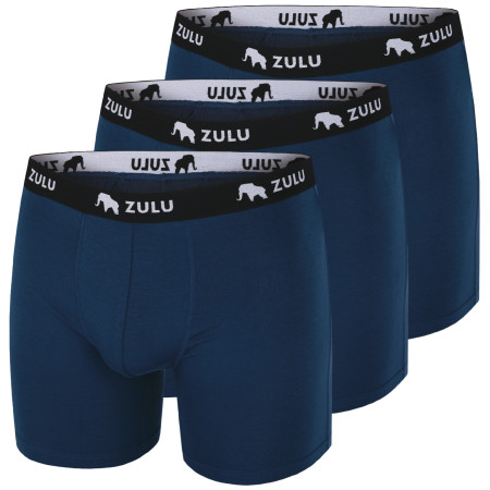 Calzoncillos bóxer para hombre Zulu Bambus 210 6in 3-pack azul ocean blue
