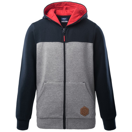 Sudadera para niños Bejo Tiago II Jrb gris/rojo DarkSapphire/GrayMelange/ChineseRed