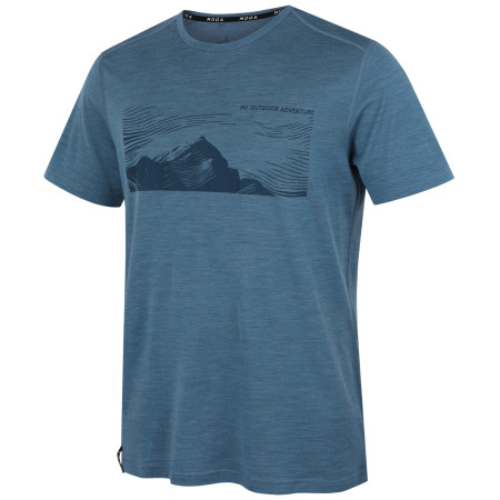 Camiseta de hombre MOOA Merino Lyolite Highlander 150 Short azul blue