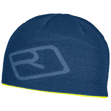 Gorro Ortovox Merino Logo Knit Beanie azul petrol blue