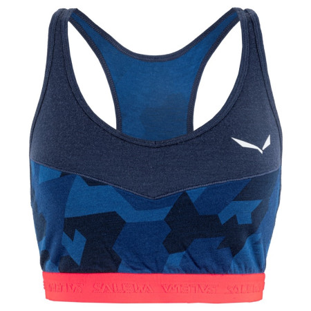 Sujetador deportivo Salewa Cristallo Warm Amr W Sport Top azul NavyBlazer