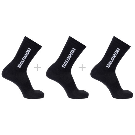 Calcetines Salomon Everyday Lite Crew 3-Pack negro Black
