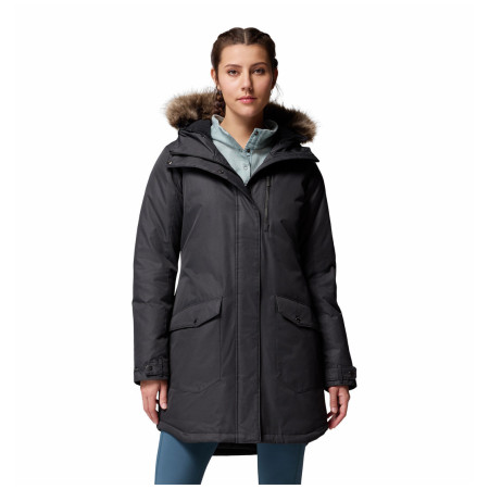 Chaqueta de invierno para mujer Columbia Suttle Mountain™ Long Insulated Jacket negro Black