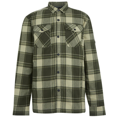 Camisa de hombre Regatta Spennith Shacket verde DkKhaki(Blk)