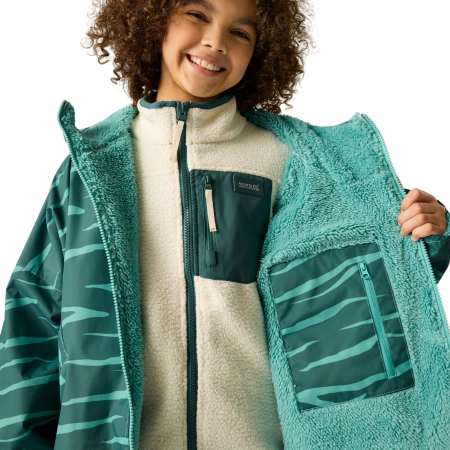 Abrigo impermeable para niños Regatta Junior Changing Robe Mediterranea
