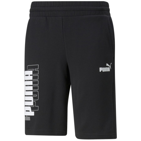 Pantalones cortos de hombre Puma Power Logo Shorts 10"" TR negro black