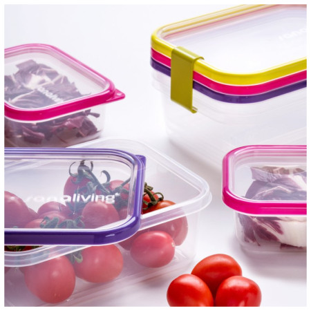 Caja de alimentos Omada Sanaliving Box Set 0,4L + 1L + 2L