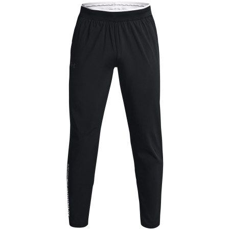 Pantalones de hombre Under Armour STORM Run Pant negro Black / White / Reflective