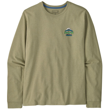 Camiseta de hombre Patagonia Long-Sleeved Great Waves Responsibili-Tee verde Gumtree Green