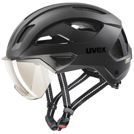 Casco de ciclismo Uvex Stride Visor negro black matt
