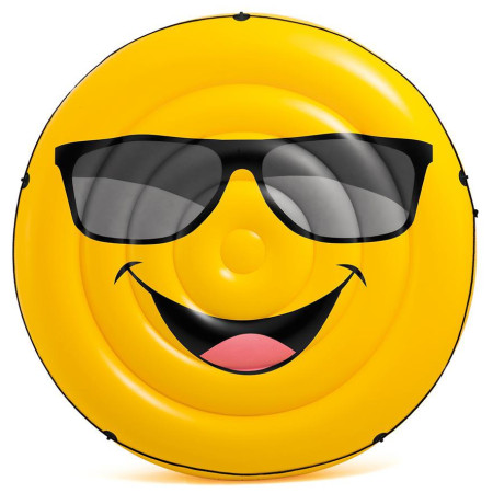 Emoticono hinchable Intex Cool Guy Island amarillo