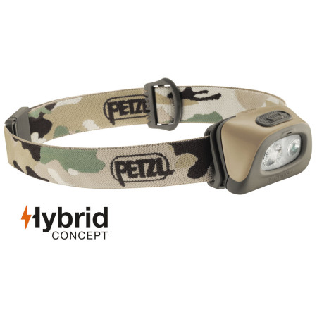 Linterna frontal Petzl Tactikka+ marrón
