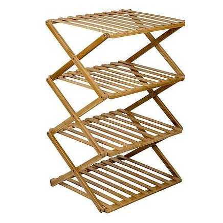 Estante expuesto Bo-Camp UO Bamboo foldable storage rac