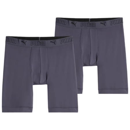 Calzoncillos bóxer para hombre Puma Sport Microfiber Long Boxer 2P