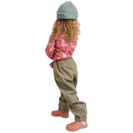 Pantalones softshell para niños Reima Oikotie Greyish Green