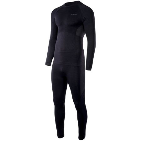 Ropa interior térmica para hombre Hi-Tec Karti set negro Black/DecemberSky