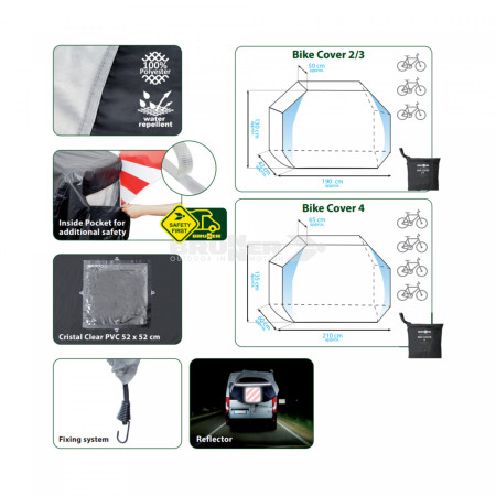 Cubierta de lona Brunner Funda para bicicleta 2/3