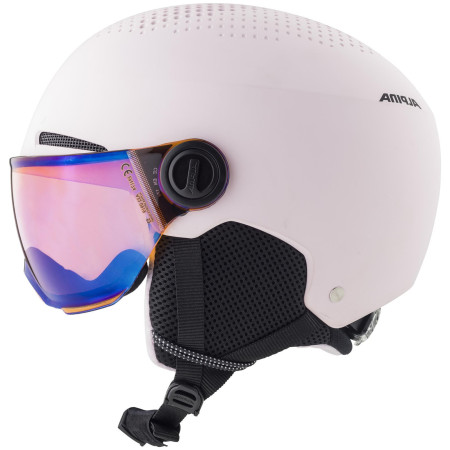 Casco de esquí para niños Alpina Zupo Visor Q Lite rosa růžová