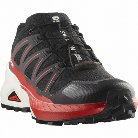 Calzado de hombre Salomon Speedcross Peak negro Black / Asphalt / Fiery Red