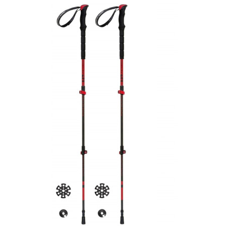 Bastones de senderismo Ferrino Nuptse negro/rojo