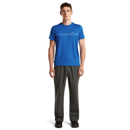 Camiseta de hombre Icebreaker Men Merino 150 Tech Lite SS Tee Range Stripes