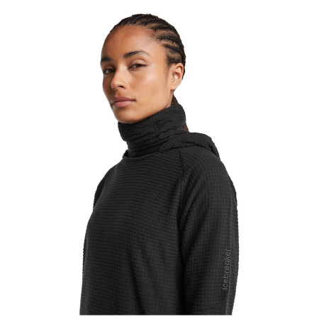 Sudadera de mujer Icebreaker Wom Mer 400 RealFleece Grid Pulover Hood