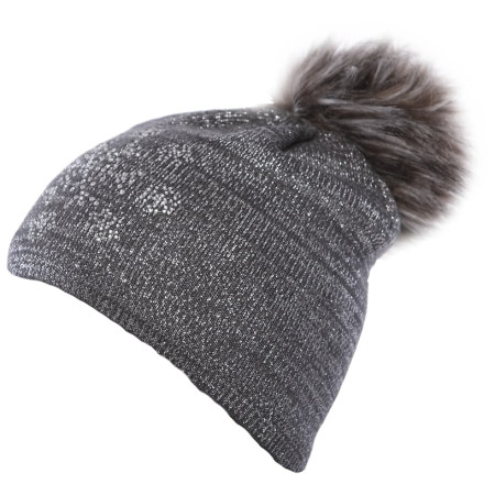 Gorro de mujer Sherpa Suzan gris oscuro MelDarkGray