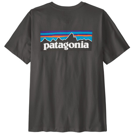 Camiseta de hombre Patagonia P-6 Logo T-Shirt negro Ink Black