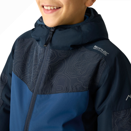 Chaqueta de invierno para niños Regatta Illuma Reflective Jacket Navy/Aviator Blue