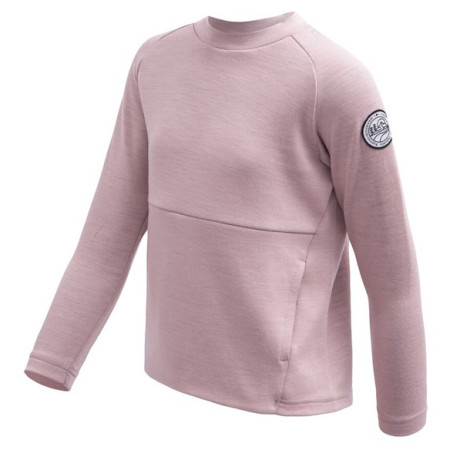 Sudadera funcional para niños Sensor Merino Upper Traveller Pink rosa claro Pink