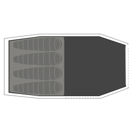 Suelo debajo de tienda de campaña Robens Footprint Cima Versa 4