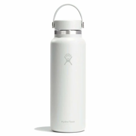 Termo Hydro Flask 40 Oz Wide Flex Cap blanco White