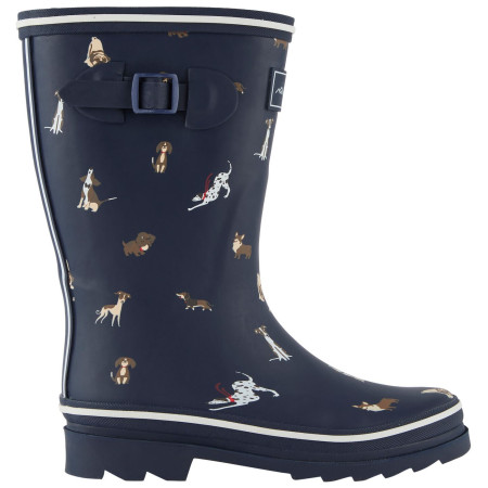 Botas de agua Regatta Womens Amelia azul Navy Dogs