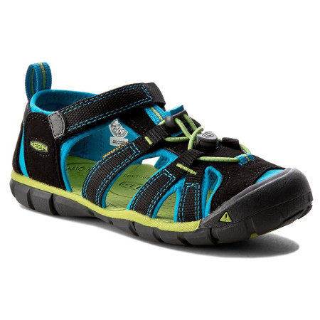 Sandalias para niños Keen Seacamp II CNX JR (2019) negro Black/BlueDanube