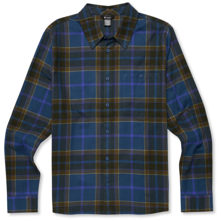 Camisa de hombre Cotopaxi M'S Quedo Flannel Shirt azul oscuro Deep Sea Plaid
