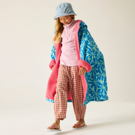 Abrigo impermeable Regatta Junior Waterproof Changing Robe SBluFlPiLem