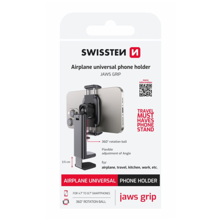 Soporte Swissten Universal phone holder Jaws Grip