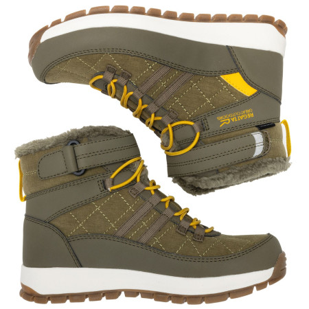 Botas de invierno para niños Regatta Elbourne Junior Bark Green/Sunset